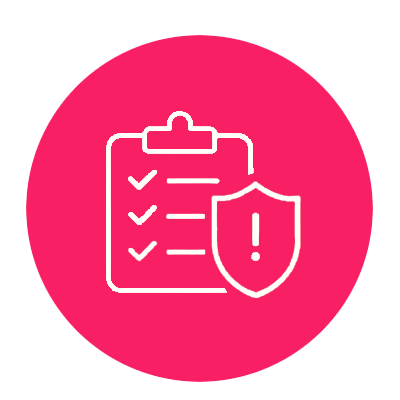 checklist com escudo representando controle e gestão de riscos em seguroscom escudo representando controle e gestão de riscos em seguros
