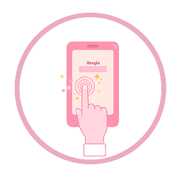 ícone de celular representando envio de documentos e atendimento digital