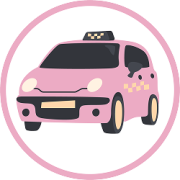 ícone de veículo representando seguro para transporte e frotas